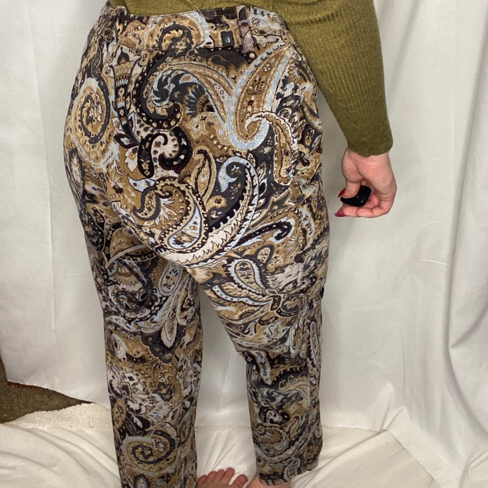 Vintage paisley corduroy jeans vintage